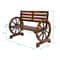 Rustic Loveseat Outdoor Wooden Garden Bench Wagon Patio Furniture For Stylish Outdoor Spaces 7