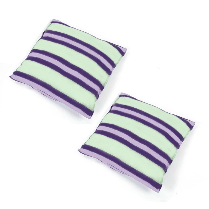 Green Distinctive Cotton Canvas Hanging Rope Chair Comfortable Pillows For Indoor Outdoor Relaxing 1