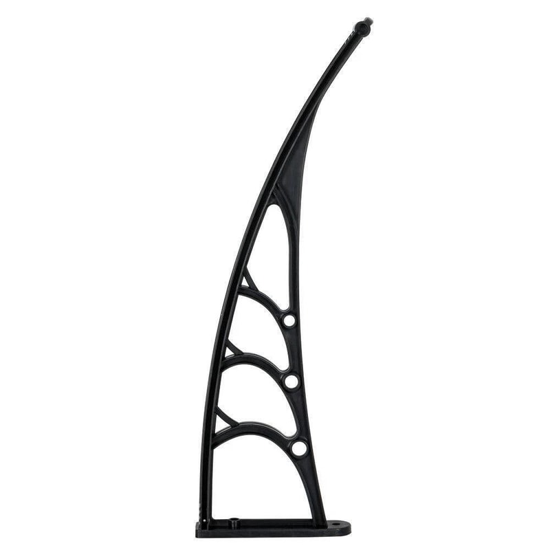 Polycarbonate Patio Doors Shade Cover With Black Bracket Durable Windows Awning For Outdoor Protect 4