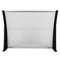 Polycarbonate Patio Doors Shade Cover With Black Bracket Durable Windows Awning For Outdoor Protect 5