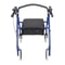 Aluminum Rollator Rolling Walker With Medical Curved Back Soft Seat And 4 Wheels For Support And Sa