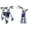 Aluminum Rollator Rolling Walker With Medical Curved Back Soft Seat And 4 Wheels For Support And Sa
