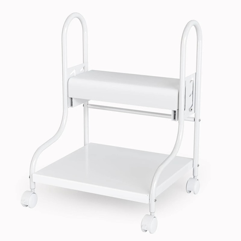 Nail Foot Spa Cart Adjustable Height Trolley With PU Pad Locking Casters For Comfort And Durabilit 9