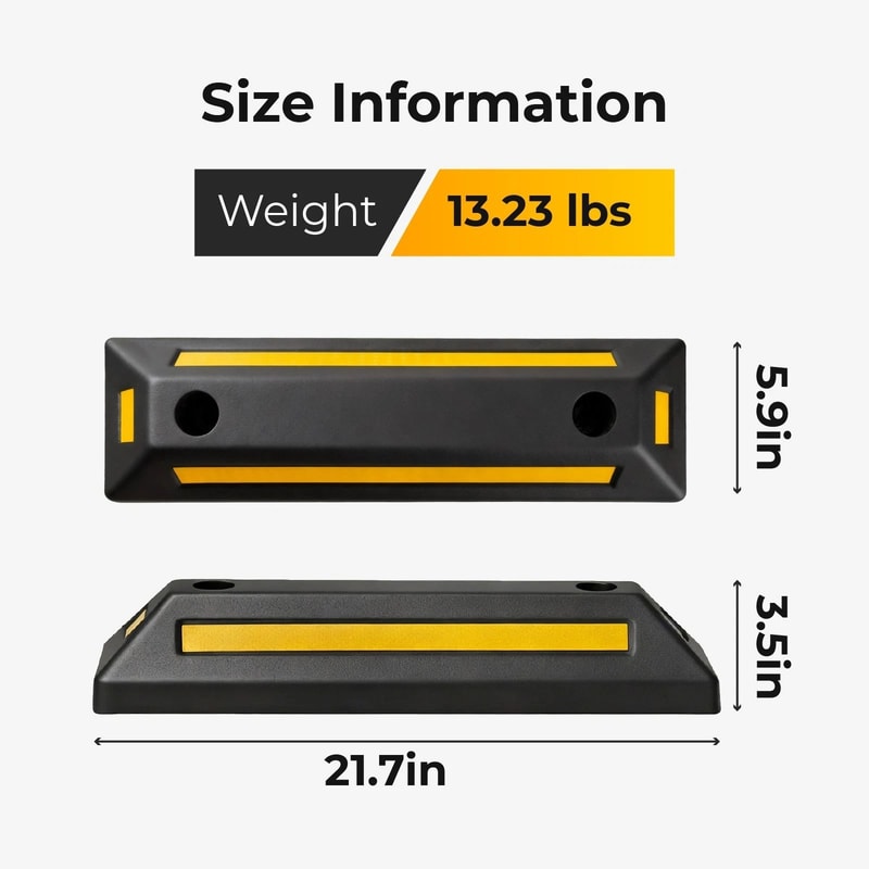 Parking Stopper For Garage Garage Parking Aid For Cars Trucks Curb Protection 2