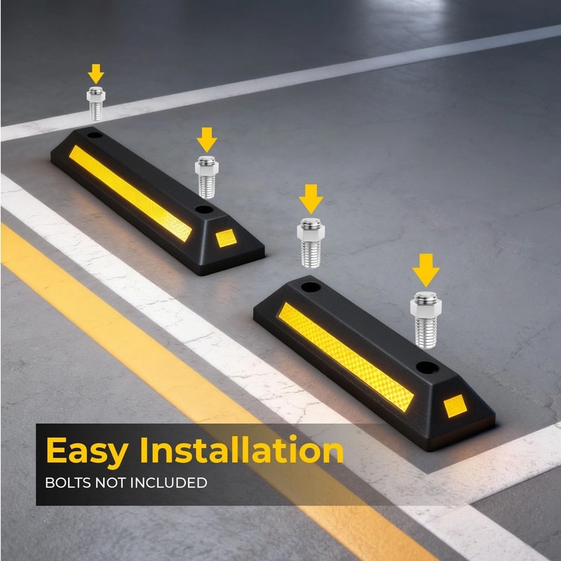 Parking Stopper For Garage Garage Parking Aid For Cars Trucks Curb Protection 1