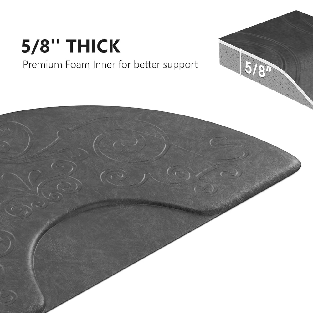 AntiSlip PU Salon Mat Waterproof Barber Chair Floor Mat Heavy Duty Salon Protection NonSlip Floorin 1