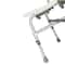 Adjustable Height Bath Shower Chair Bathroom Seat Bench Stool With Backrest 5