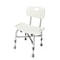 Adjustable Height Bath Shower Chair Bathroom Seat Bench Stool With Backrest 6