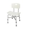 Adjustable Height Bath Shower Chair Bathroom Seat Bench Stool With Backrest 9