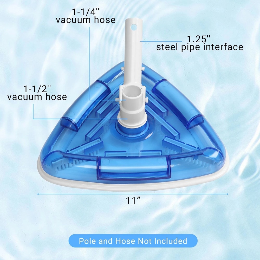 Triangle Swimming Pool Vacuum Head Clear View Transparent With Pool Connection 5