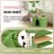 Tower With Scratching Post Cozy Condo Green Leaves Cat Tree With Padded Beds 6