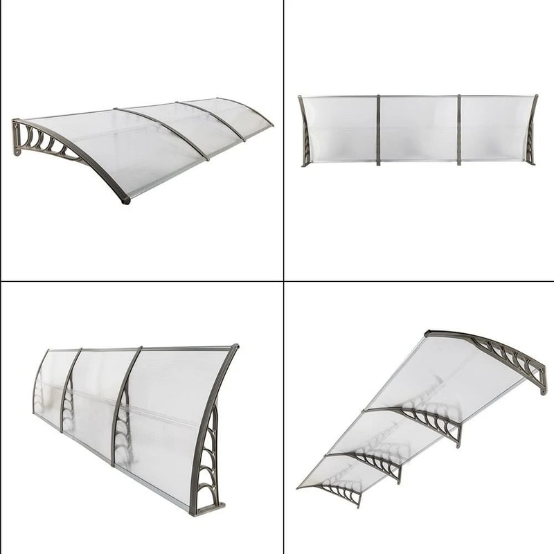 Outdoor Window Awning Front Door Rain And Snow Canopy Sunshade For All Seasons 7