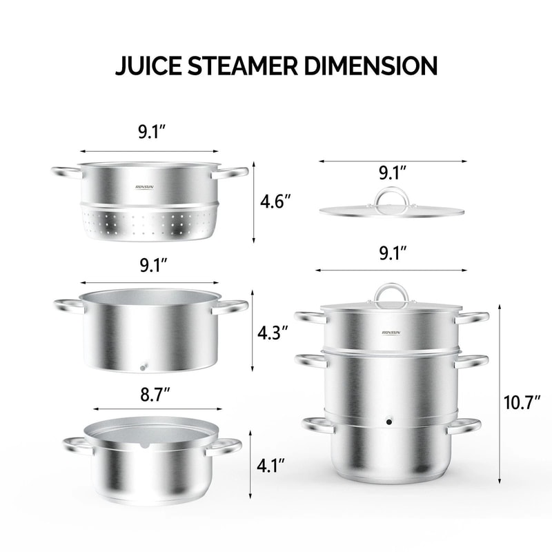 Steam Juice Extractor Universal Stainless Steel Quart For All Stovetops New 4