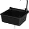 Plastic WallMounted Utility Sink With HotCold Faucet Save Space WhiteBlack 11