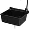 Plastic WallMounted Utility Sink With HotCold Faucet Save Space WhiteBlack 11