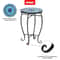 End Table Mosaic Accent Table Blue Sea Round Side Table With Metal Base Decorative Side Table 6