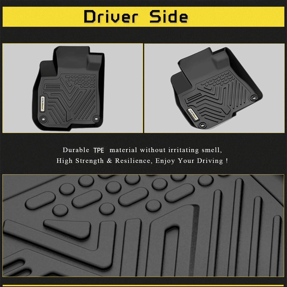 Honda CRV Floor Mats All Weather AntiSlip TPE Liners Heavy Duty Protection For CRV 1
