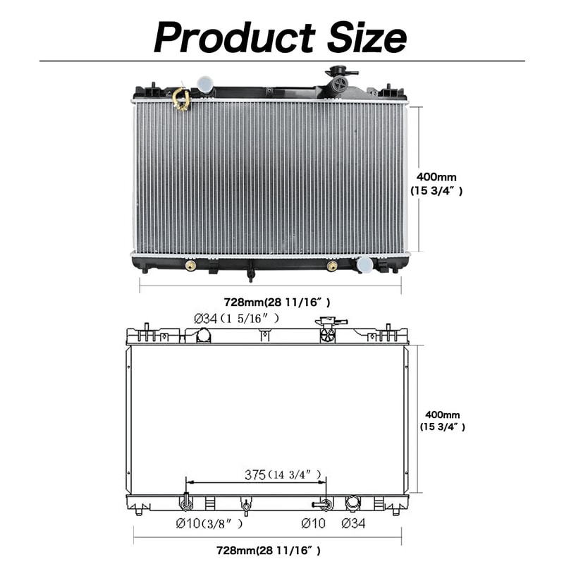 Toyota Camry Radiator Premium Cooling System For Efficient Performance 3