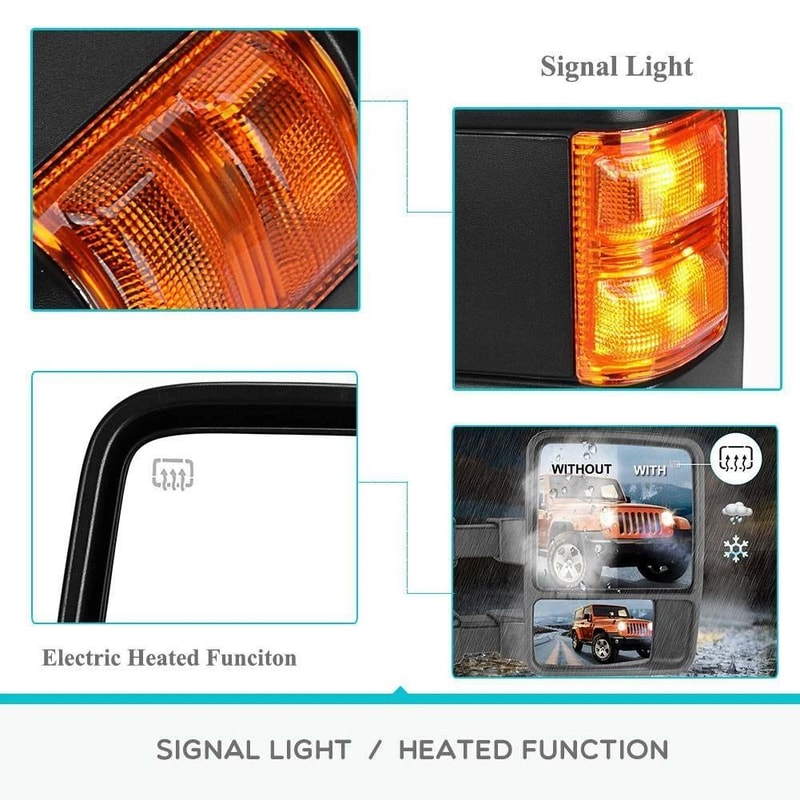 Power Heated Tow Mirror For Driver Side Super Duty Durable Reliable Towing Accessory 9