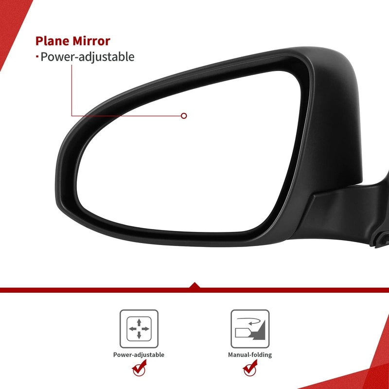 Toyota Corolla Driver Side Mirror Power Adjust Rear View Mirror Premium Replacement Mirror 4