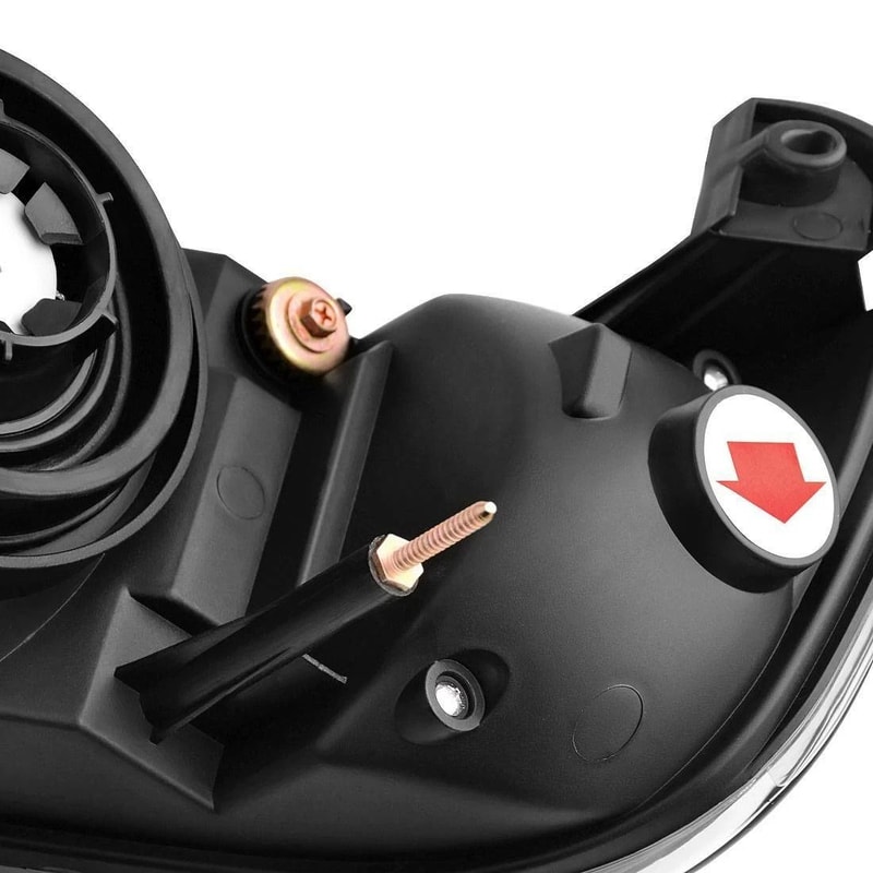 Dodge Ram Headlights Assembly Black Housing Headlamps 4