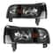 Dodge Ram Headlights Assembly Black Housing Headlamps 0