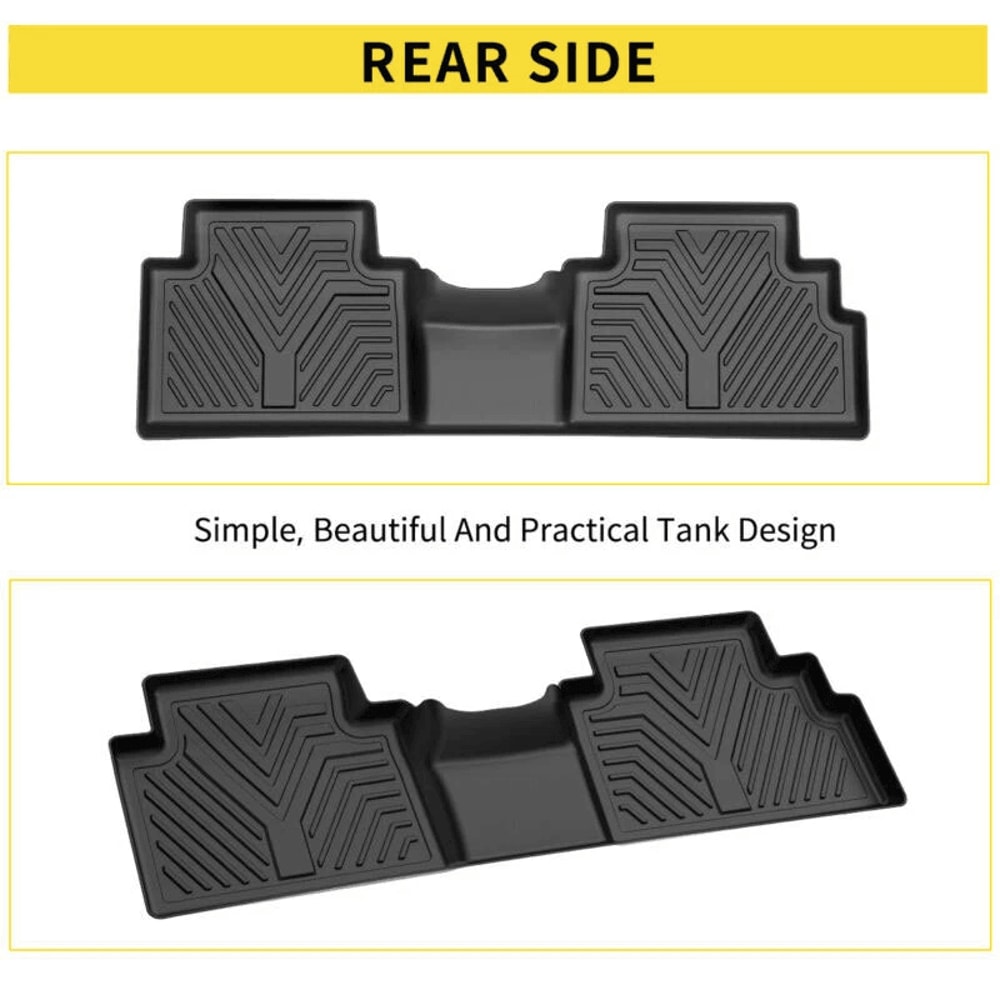Kia Soul All Weather 3D Car Floor Mats TPE Rubber AntiSlip Liners 8