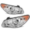 Hyundai Elantra Headlights Assembly Chrome Housing Amber Reflector Model Upgrade Your Ride 0