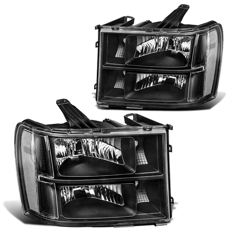 GMC Sierra Headlamps Headlights Assembly Bright Durable 0