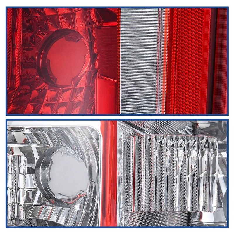 Pickup Tail Lights For Ford Halogen Rear Lamps Left Right Replacement Lamps For Superior Visibilit 3