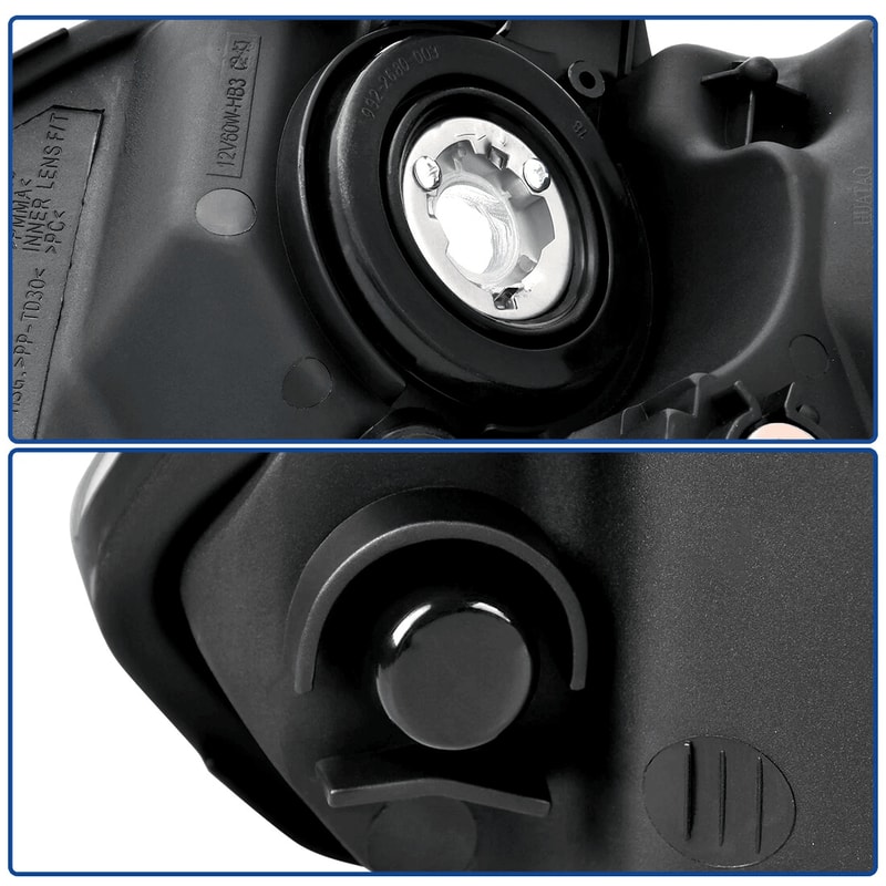 Chrome Amber Headlights Honda Civic Sedan 4Dr Headlamps Set LHRH Enhanced Lighting Performance 1