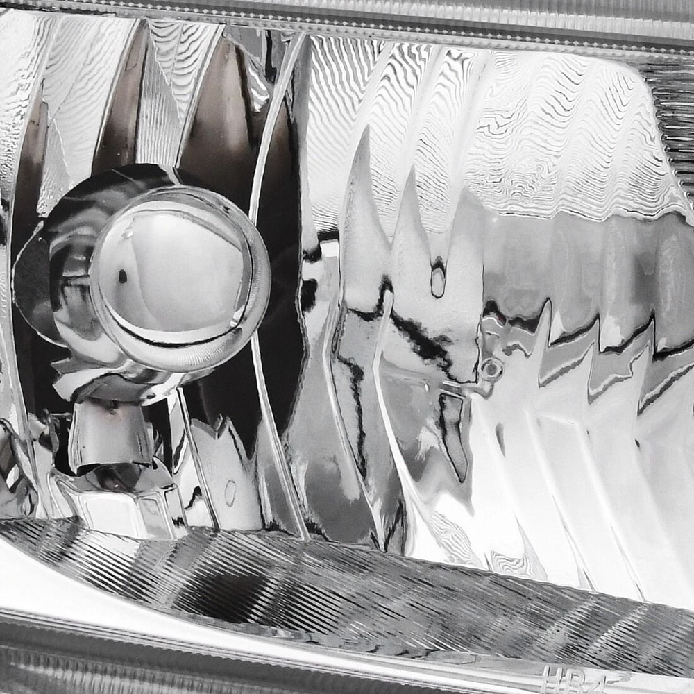 Chrome Amber Headlights Honda Civic Sedan 4Dr Headlamps Set LHRH Enhanced Lighting Performance 4