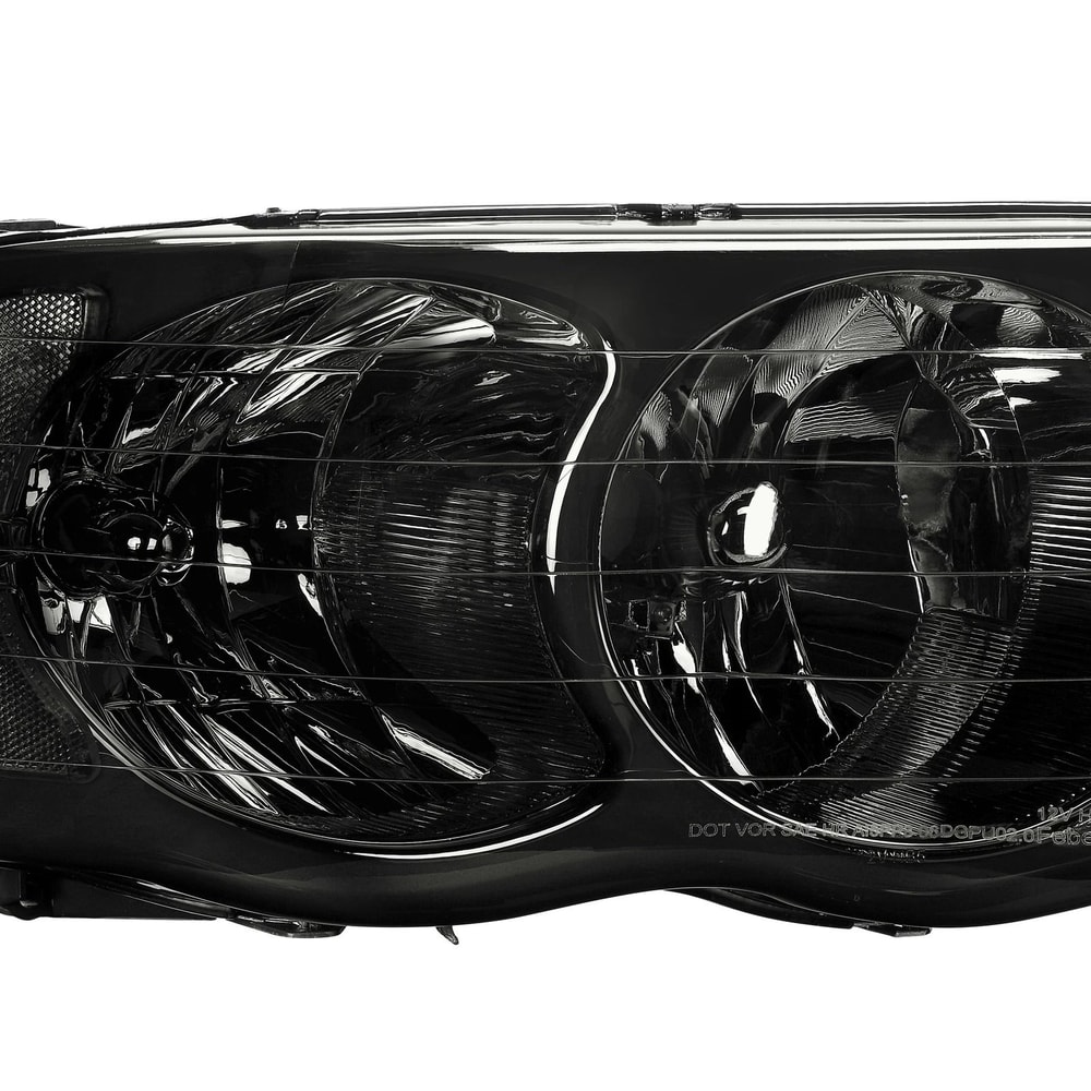 Smoke Lens Chrome Headlights Assembly For Dodge Ram 4