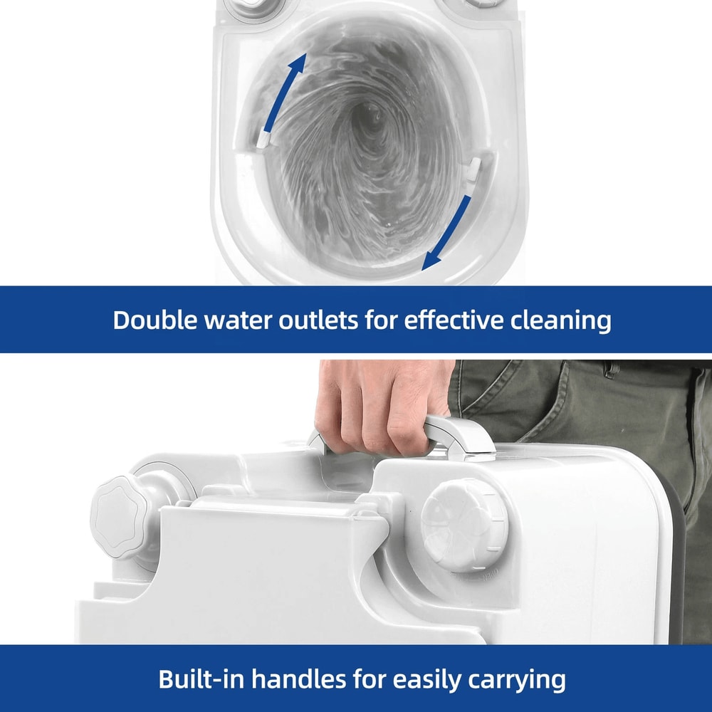 Portable Potty Toilet For Outdoor Camping Travel Mobile Flush Toilet Includes Paper For Convenience 1