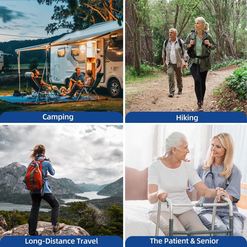 Portable Potty Toilet For Outdoor Camping Travel Mobile Flush Toilet Includes Paper For Convenience 6