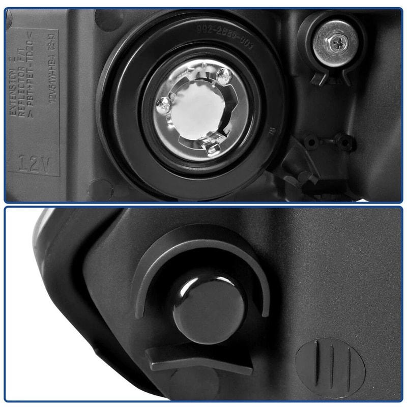 Black Housing Headlights For Honda Civic Sedan 20062011 Qaualma Door Headlamps 4