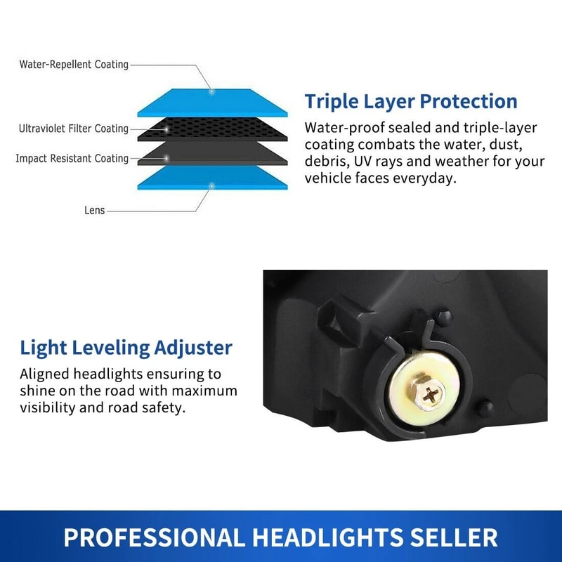 Black Housing Headlights For Honda Civic Sedan 20062011 Qaualma Door Headlamps 6