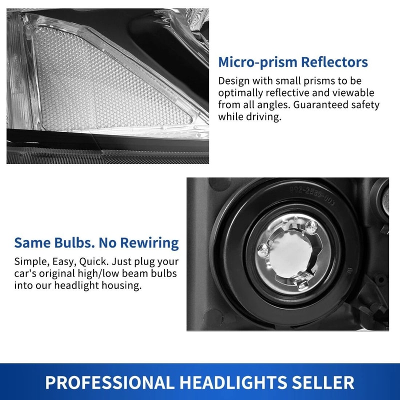 Black Housing Headlights For Honda Civic Sedan 20062011 Qaualma Door Headlamps 7