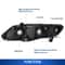 Black Housing Headlights For Honda Civic Sedan 20062011 Qaualma Door Headlamps 8