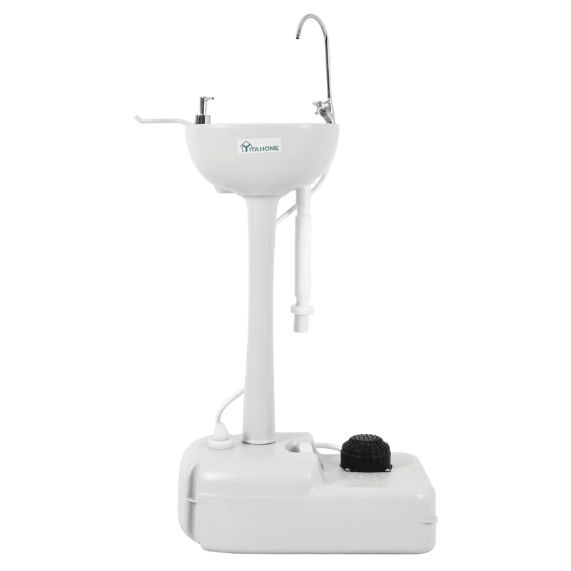 Portable Camping Sink Hand Washing Wash Basin Stand Wheel Upgrated Outdoor Solution For Cleanlines 7