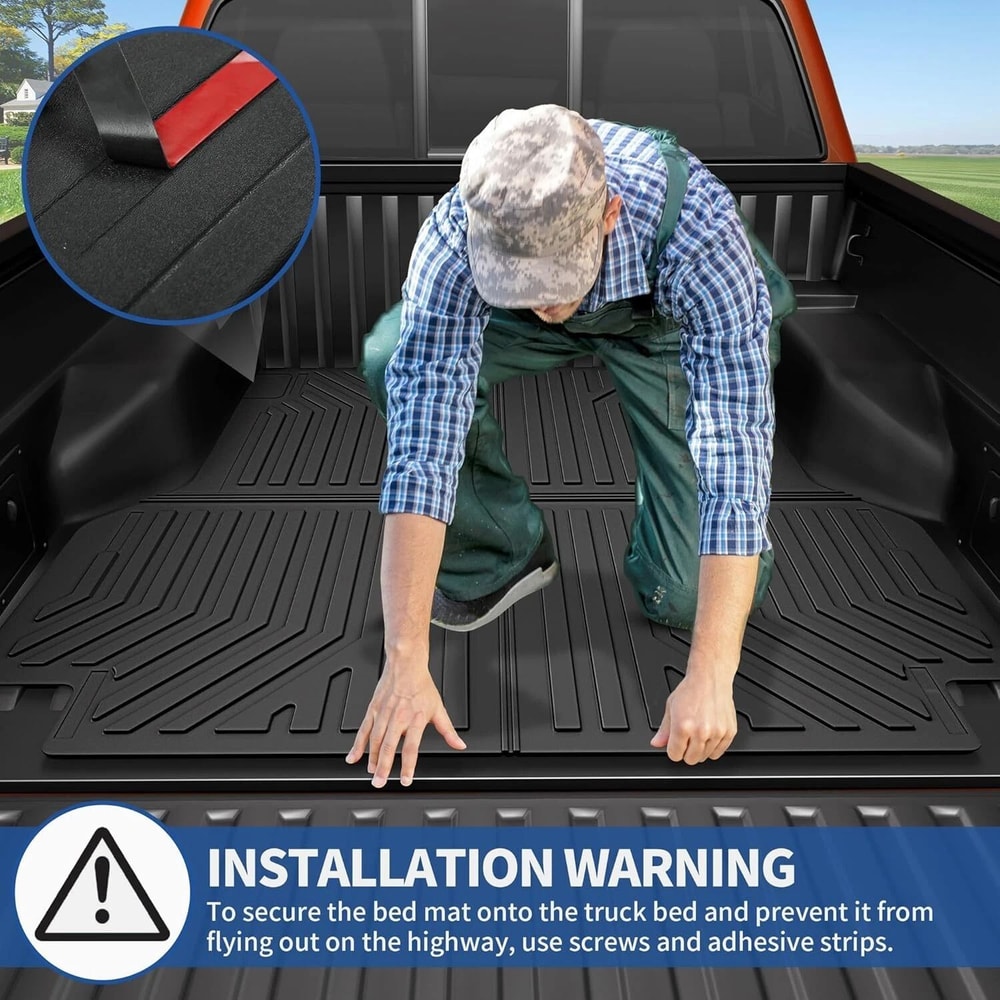 Cybertruck Rear Bed Mat Liner All Weather Protection For Tesla 1