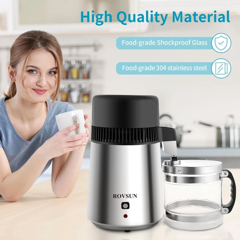 Stainless Steel Water Distiller Countertop Distilled Water Machine Ideal For Home And Office 2