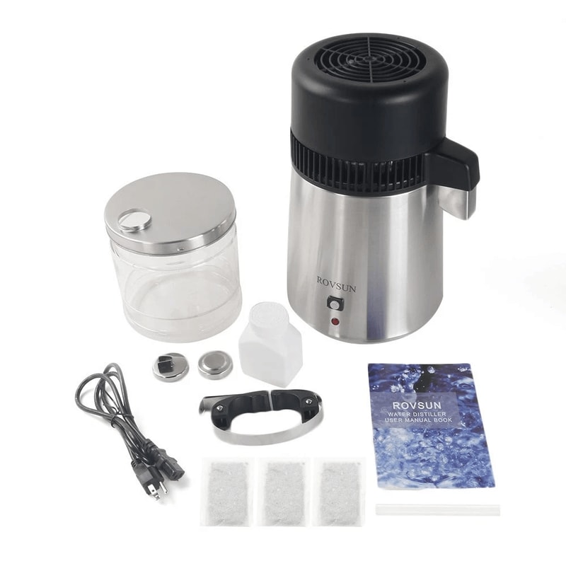 Stainless Steel Water Distiller Countertop Distilled Water Machine Ideal For Home And Office 10