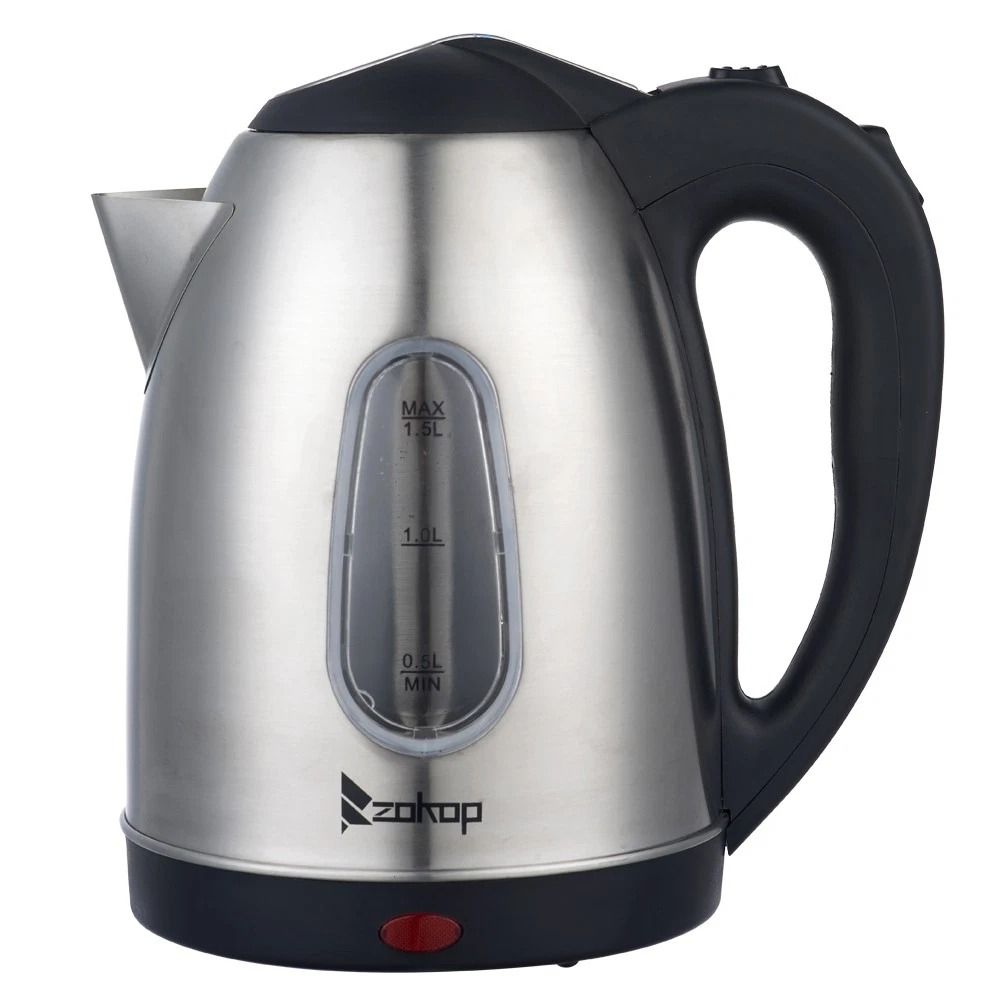 Stainless Steel Double Wall Electric Water Kettle Tea Coffee Pot Ideal For Fast Boiling 10