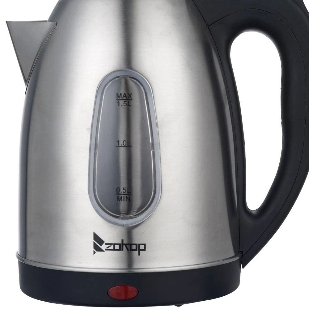 Stainless Steel Double Wall Electric Water Kettle Tea Coffee Pot Ideal For Fast Boiling 7