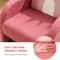 AntiTip Toddler Sofa For Playroom Teddy Fleece Kids Chair With Solid Wood Legs 3