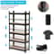 Heavy Duty Metal Rack 5 Shelf Steel Shelving Garage Storage Unit For Tools And Equipment 3
