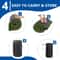 Portable Roll Up Sleeping Camping Mattress Memory Foam Camping Mattress Pad Compact Travel Pad 2