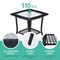 Coffee Bistro Table Outdoor Wicker Side Table Patio Rattan End Table With Glass Top 6