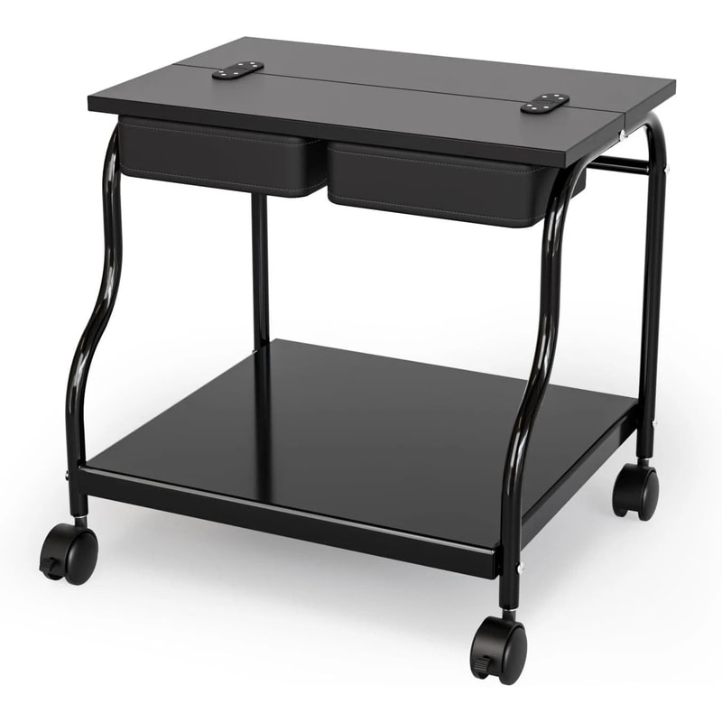 Portable Salon Nail Esthetician Rolling Cart Pedicure Cart Foot Bath Trolley Professional Spa Cart 10